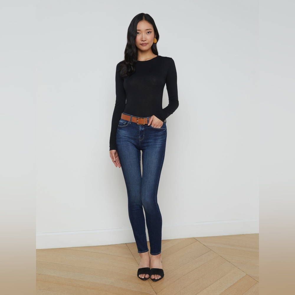L’ agence Marguerite dark wash high rise skinny jeans Size 28